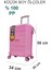 ☾ ✩ 𝐓𝐔̈𝐑𝐊 𝐘𝐈𝐋𝐃𝐈𝐙𝐈 ☾ ✩ Travel Polo Esnek Kauçuk Üstün Kaliteli Kabin Küçük Boy Valiz 𝟓𝟓 𝐜𝐦 2