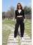 Barbora Yazlık Günlük Şalvar Kadın Pantolon BT353SIYAH4 6