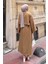 Etekli Tesettür Takım Camel 4