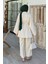 Kimono Tesettür Takım Bej 3