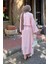 Etekli Tesettür Takım Pembe 3