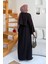 Etekli Tesettür Takım Siyah 4