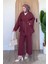 Kimono Tesettür Takım Kiremit 1