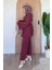 Kimono Tesettür Takım Kiremit 3