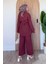 Kimono Tesettür Takım Kiremit 4