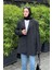 Çizgili Blazer Ceket Siyah 2
