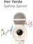 Taşınabilir Rgb Işılı Sevimli Figürlü Mikrofonlu Karaoke Bluetooth Hoparlör Krem 4