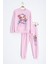 Pembe Ayıcık Baskılı Beli Lastikli Kız Çocuk Eşofman Takımı 22752 1