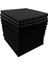 Akustik Köpük Paneller 12 Pc, Ses Geçirmez Duvar Panelleri 30X30X5CM, Duvarlar Için Yüksek Yoğunluklu Ses Emici Panel Siyah (Yurt Dışından) 3