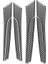 Mazda Için Karbon Fiber 3 2010-2013 Araba Iç Kapı Kolu Çekme Kavga Kapağı Çıkartma Trim Aksesuarları (Yurt Dışından) 4