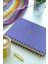 A5 Spiralli Keten Not Defteri Lila 15x21 cm 104 Yapraklı Çizgili 8