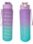 Mor, 3’lü Set - Sticker’lı Pipetli Matara Seti - 2000ML,900ML,300ML 4
