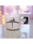 2 Li Kişiselleştirilebilir Hiç Sembolü Baskılı Kalp Kulplu El Yapımı Mug Kupa Çay Cappuccino Fincanı 4