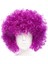 Koyu Mor Renk Violet Afro Bonus Saç Peruk - Lisinya 1