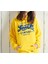 Sweatshirt, Kapüşonlu Sweatshirt, Sınırlı Sayıda Grafik Büyük Boy Kapüşonlu Sweatshirt, Sarı- Lacivert Sweatshirt 1