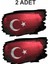 Türk Bayrağı Sticker - Türk - Bayrak - Ay Yıldız Sticker 01969 1