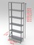 6 Katlı Galvaniz Çelik Raf - Depo, Arşiv, Kiler, Dosya, Market Rafı 20X60 CM-200 Cm-0.70 mm 2