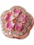 Rose Pembe Çiçek Gümüş Charm 1