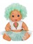 Afro Et Bebek Kıvırcık Saçlı - Yeşil (Lisinya) 1