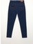 Kadın Yüksek Bel Süper Skinny Koyu Mavi Jean Pantolon 5