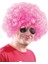 Açık Pembe Renk Kıvırcık Afro Bonus Peruk - Lisinya 1