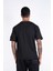 Erkek Kısa Kollu, Gömleklik Garni Kumaşlı, Baskılı, Dikiş Detaylı Regular Fit T-Shirt 3