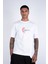 Erkek Kısa Kollu, Gömleklik Garni Kumaşlı, Baskılı, Dikiş Detaylı Regular Fit T-Shirt 1