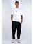 Erkek Kısa Kollu, Gömleklik Garni Kumaşlı, Baskılı, Dikiş Detaylı Regular Fit T-Shirt 3