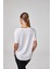 Kadın Beyaz Kısa Kollu Yuvarlak Yaka Modal Basic Tişört C1T2N5O2 2