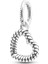 Moments Kalp Sallantılı Gümüş Charm 1