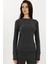 Kadın Yumuşak Dokulu Uzun Kollu Bluz Busem Collection Grey 5