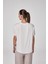 Kadın Ekru Kısa Kollu Yuvarlak Yaka Modal Basic Tişört C1T2N5O2 2