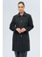 Gömlek Yaka Torba Cep Detaylı Büyük Beden Kaban Siyah 3132 4