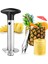 Üçlü Güçlendirilmiş Paslanmaz Çelik Ananas Kesici ve Çekirdek Çıkarıcı - Daha Kalın Bıçaklı Kullanımı Kolay Ananas Çekirdek Çıkarıcı (Yurt Dışından) 4