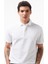 Erkek Beyaz Slim Fit Kısa Kollu Polo Yaka T-Shirt K35062T.1BW 8