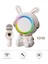 Taşınabilir Rgb Işılı Sevimli Figürlü Mikrofonlu Karaoke Bluetooth Hoparlör Krem - Lisinya 1