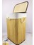 Dikdörtgen Bambu Çamaşır Sepeti Naturel CL-6002-01 4