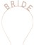 Rose Gold Bekarlığa Veda Kristal Taş Bride Tacı 5
