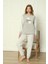 Fwn 3303 Peluş Welsoft Polar Kışlık Yumoş Yıldızlı Kadın Pijama Takımı 4