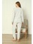 Fwn 3303 Peluş Welsoft Polar Kışlık Yumoş Yıldızlı Kadın Pijama Takımı 5