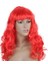 Dalgalı Kırmızı Peruk Saç 3