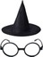 Harry Potter Şapkası ve Gözlüğü Siyah Renk 3