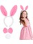 Pembe Tavşan Kostüm Seti – Taç, Papyon, Ponpon (12’li Paket) 6