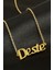 Ds-Derin Deste Isimli Kolye -Sarı 1