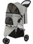 Ds-Derin Eurodog Katlanabilir Köpek Arabası Gri 81X45,5X101CM 1