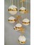 Şık Tarz Modern LED Avize Gold Ledli Salon Avizesi Kelebek Taşlı 7 Lı 2