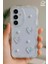 Samsung Galaxy A55 Kılıf 3D Kalpli Inci Tasarımlı Desenli Kamera Korumalı Şeffaf Silikon Kapak 7