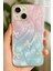 Apple iPhone 13 / 14 / 15 Kılıf Parlak Hologramlı Fiyonk Desenli Darbe Emici Kamera Çıkıntılı Renkli Silikon 1