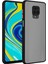 Xiaomi Redmi Note 9 Pro Kılıf Kamera Korumalı Mat Renkli Buzlu Hux Silikon Siyah 1