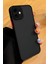 Apple iPhone 11 Kılıf Kamera Korumalı Mat Renkli Buzlu Hux Silikon Siyah 1